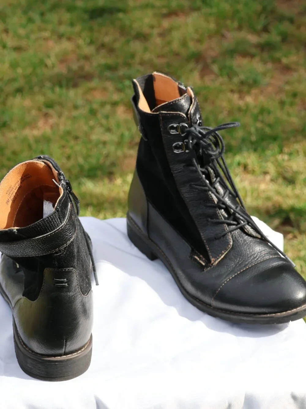 Montana Black Leather Ankle Boots